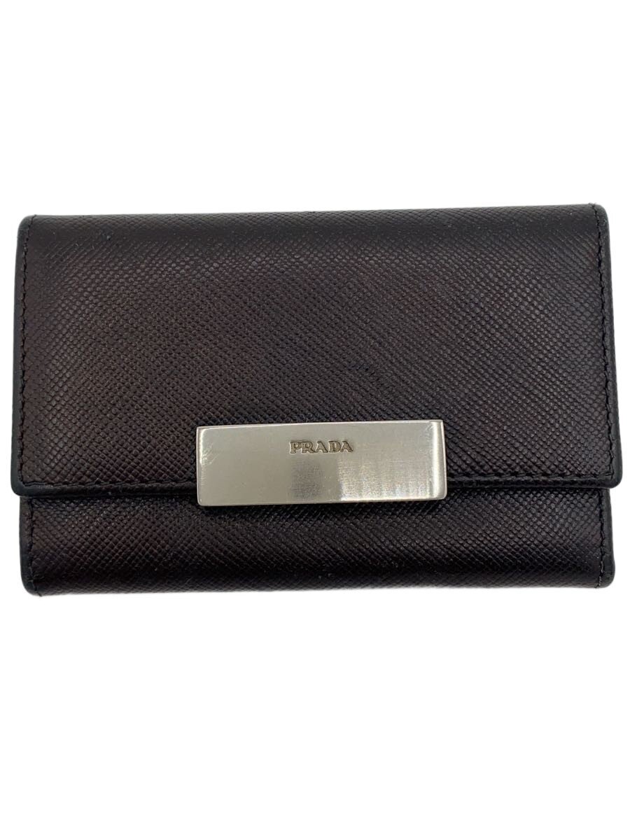 【中古】PRADA◆6連キーケース/NVY/無地/メンズ/M222C【服飾雑貨他】