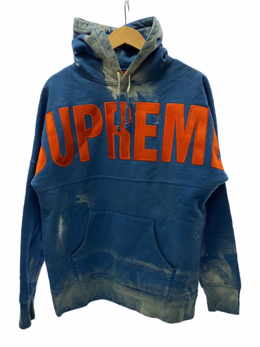 【中古】Supreme◆パーカー/M/コットン/BLU/総柄//【メンズウェア】