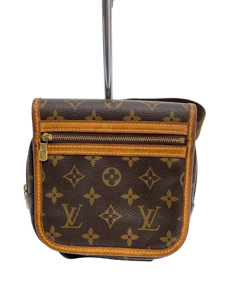 【中古】LOUIS VUITTON◆バムバッグ・ボスフォール_モノグラム・キャンバス/PVC/BRW【バッグ】