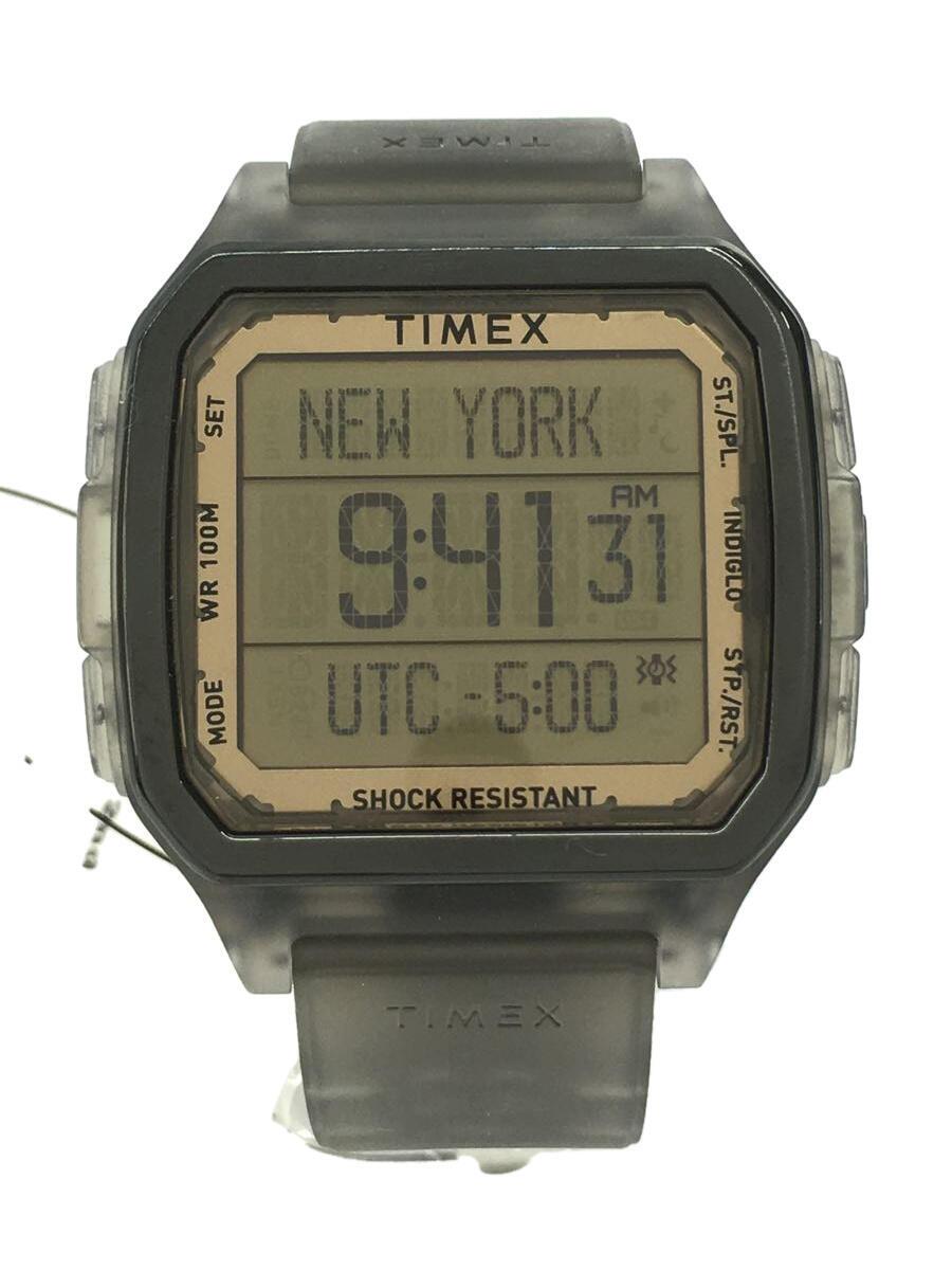 【中古】TIMEX◆クォーツ腕時計/デジ