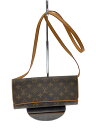【中古】LOUIS VUITTON◆ポシェット・ツインGM_モノグラム・キャンバス_BRW/PVC/BRW【バッグ】(4)
