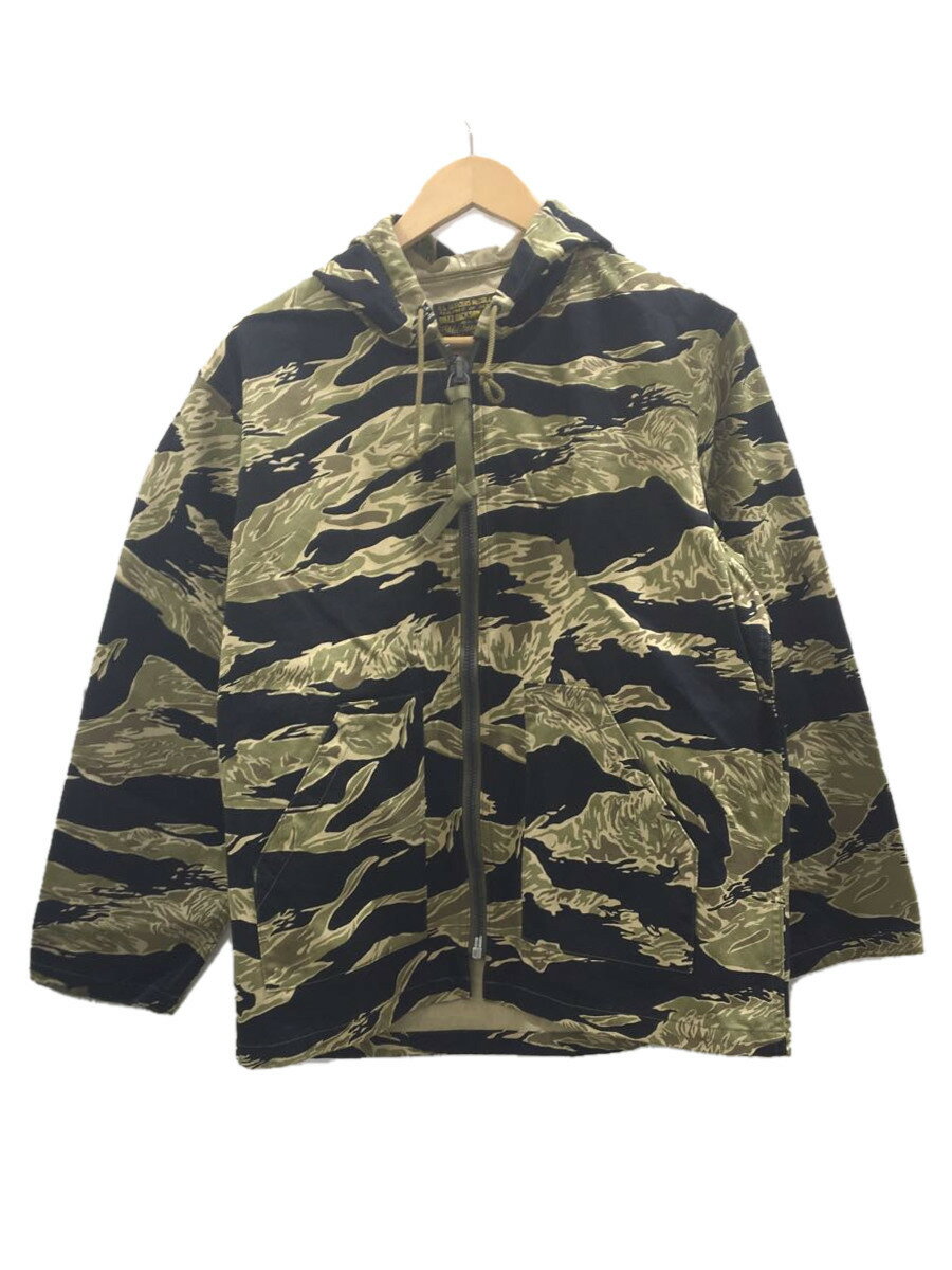 Buzz Rickson’s◆TIGER PARKA CIVILIAN MODEL/ジャケット/38/コットン/BLK/カモフラ/BR15405