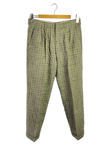 【中古】カスリ/ボトム/--/コットン/KHK/チェック【メンズウェア】 【中古】カスリ/ボトム/--/コットン/KHK/チェック【メンズウェア】