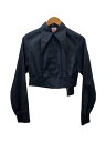 【中古】noir kei ninomiya◆AD2024/長袖シャツ/S/コットン/BLK/3N-B002【レディースウェア】