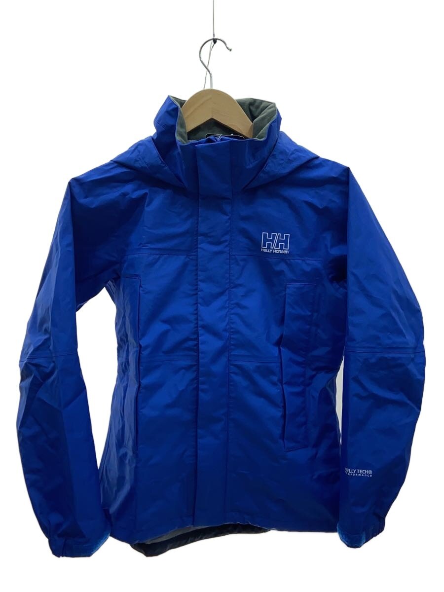 【中古】HELLY HANSEN◆Helly Rain Jacket/マウンテンパーカー/M/ナイロン/BLU/無地/HOEZ11920【レディースウェア】