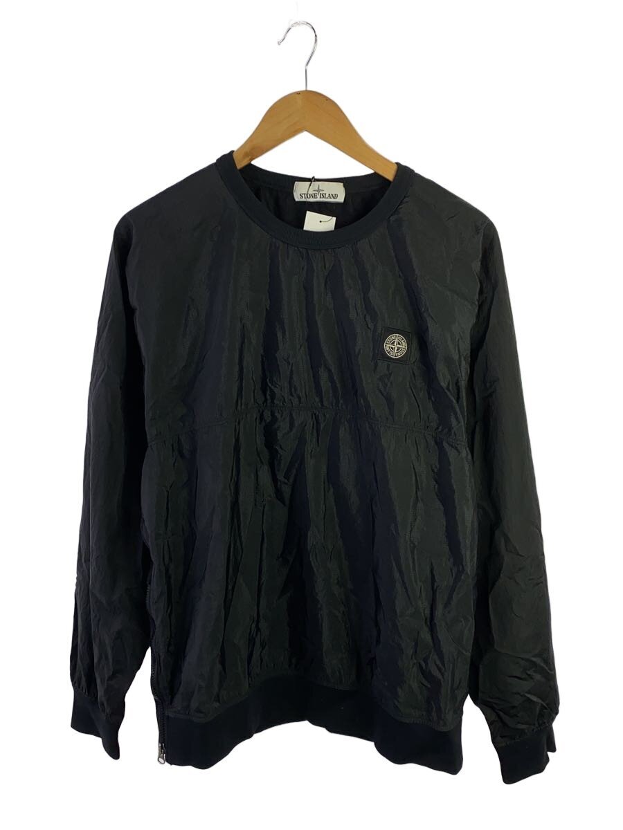 【中古】STONE ISLAND◆トップス/M/ナイロン/BLK/無地/Nylon Metal Watro Sweat【メンズウェア】