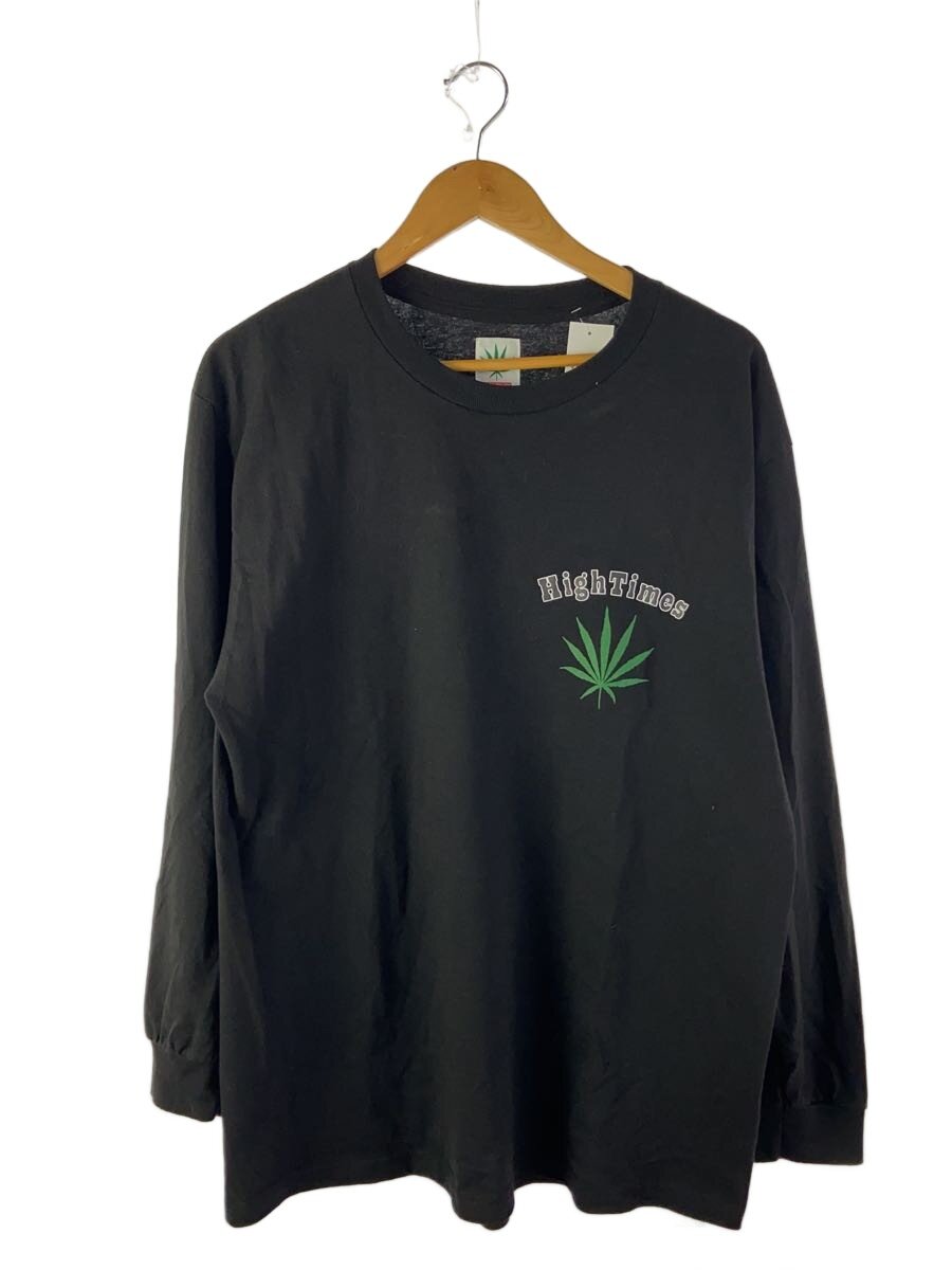 WACKO MARIA◆長袖Tシャツ/L/コットン/BLK/プリント/High Times