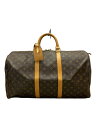 【中古】LOUIS VUITTON◆キーポル・バンドリエール50_モノグラム・キャンバス_BRW/PVC/ブラウン【バッグ】