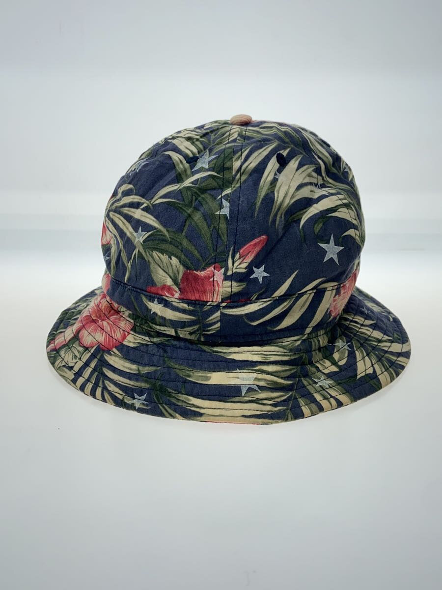 【中古】NEW ERA◆バケットハット/7 3/8/コットン/GRN/総柄/メンズ【服飾雑貨他】