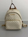 【中古】MICHAEL KORS◆リュック/PVC/CRM/総柄/35T0GERB5B【バッグ】(4)