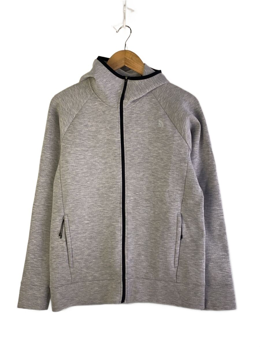 【中古】THE NORTH FACE◆TECH AIR FULL ZIP HOODIE_テックエアーフルジップフーディ/S/ポリエステル/グレー//【メンズウェア】