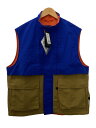 【中古】DAIWA PIER39◆TECH LOGGER MOUNTAIN VEST/ナイロンベスト/S/ナイロン/BLU/BJ-50023【メンズウェア】