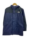 【中古】THE NORTH FACE◆ジャケット/マウンテンレインコート/150cm/ナイロン/NVY/無地/NPJ12004【キッズ】