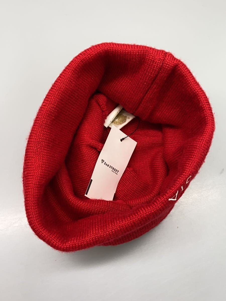 【中古】BAPE STA!◆ニットキャップ/--/ウール/RED/メンズ//【服飾雑貨他】