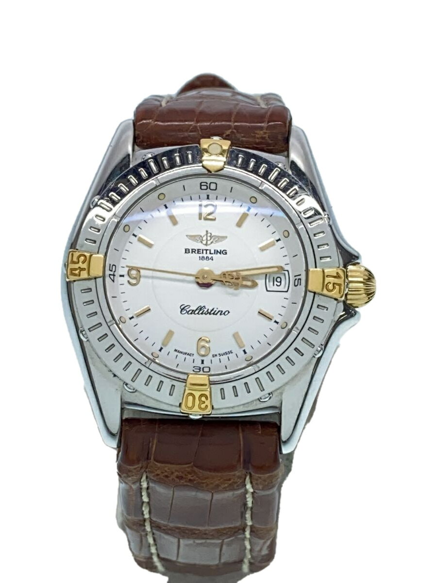 【中古】BREITLING◆クォーツ腕時計/