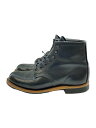 【中古】RED WING◆レースアップブーツ/US8/BLK/レザー/9423/ベックマン/BECKMAN/プレーントゥ/アッパー皺【シューズ】
