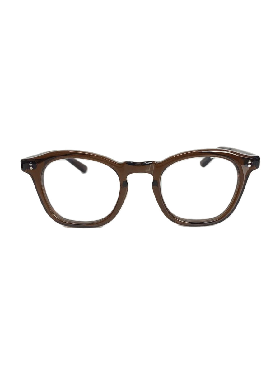 【中古】CASU eyewear◆メガネ/ウェリントン/BRW/CLR/メンズ/brooklyn136-2【服飾雑貨他】