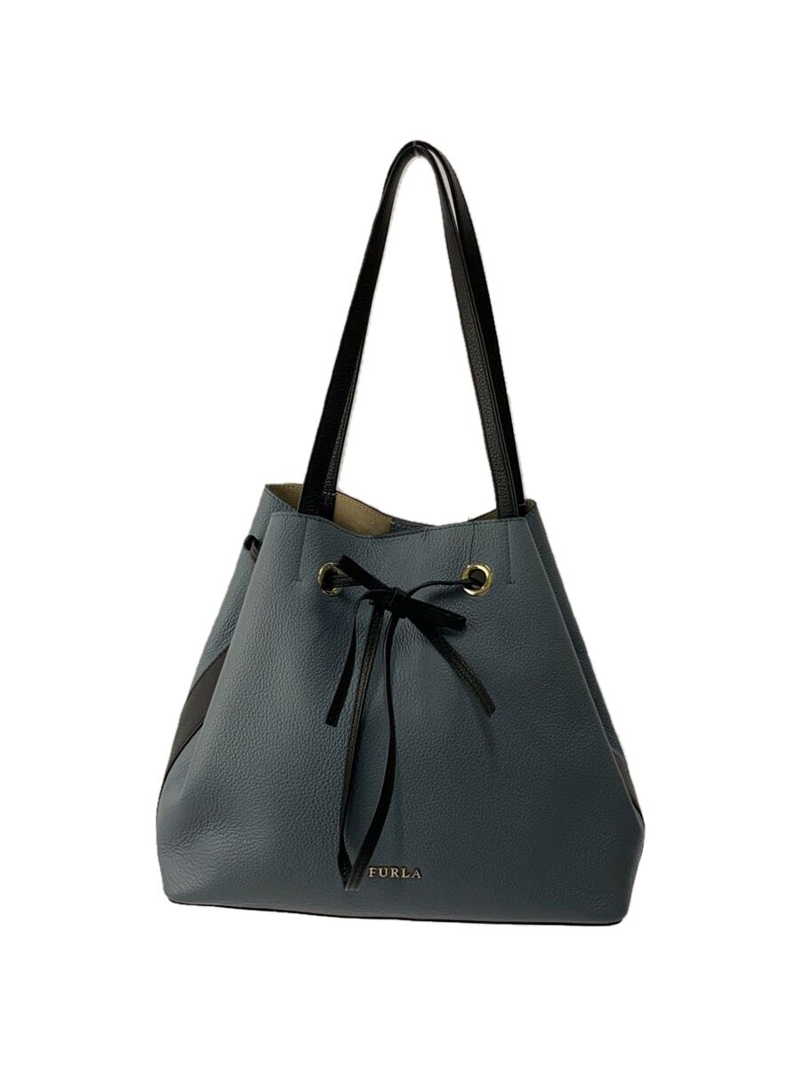 Furla - 【中古】FURLA◆トートバッグ/巾着バッグ/GRY【バッグ】