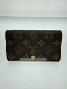 【中古】LOUIS VUITTON◆ポルト・モネ・ジップ_モノグラム・キャンバス【服飾雑貨他】
