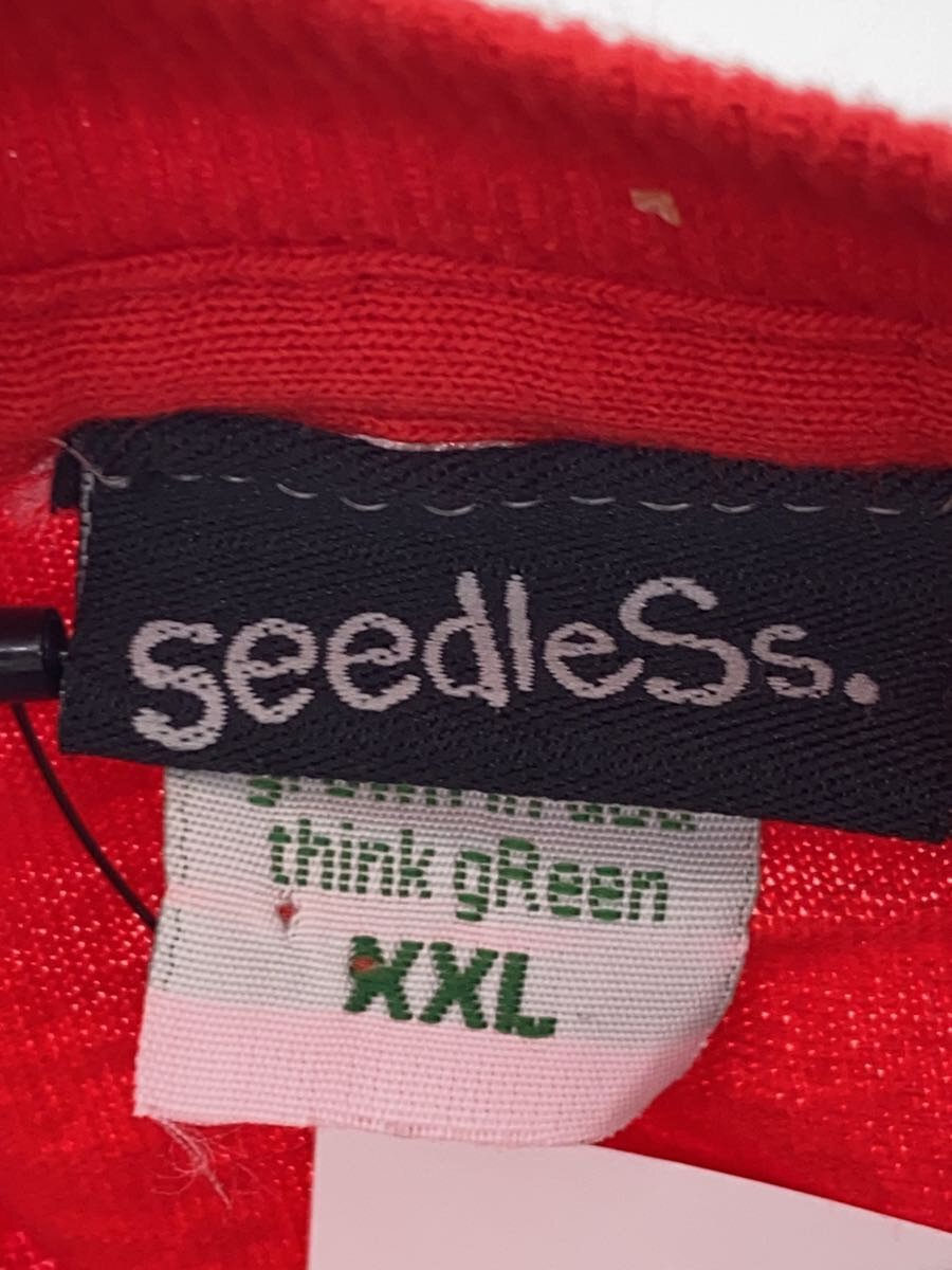 【中古】seedleSs /長袖Tシャツ/XXL/コットン/RED【メンズウェア】