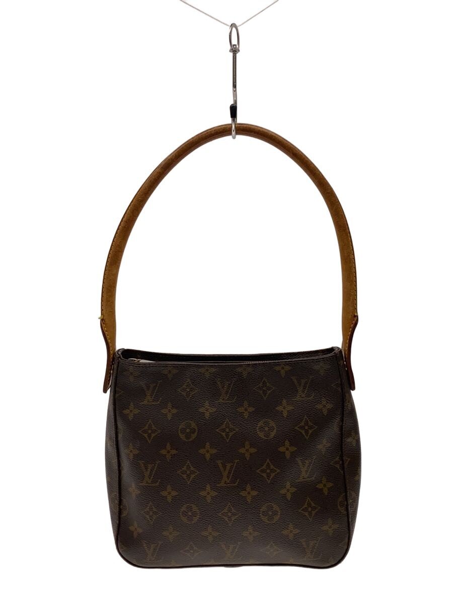 LOUIS VUITTON◆ルーピングMM_モノグラム・キャンバス/PVC/BRW/モノグラム