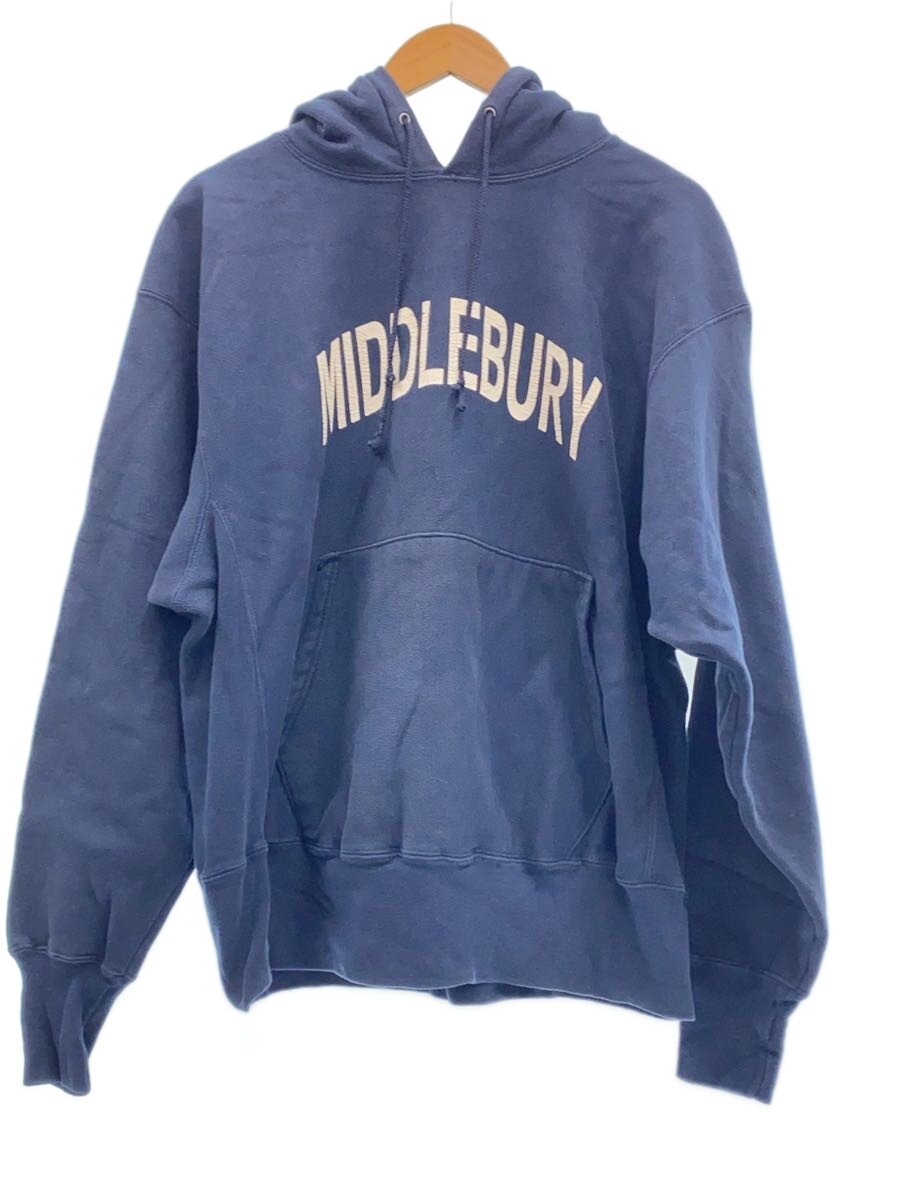 Champion◆90s トリコタグ/MIDDLEBURYパーカー/L/コットン/NVY