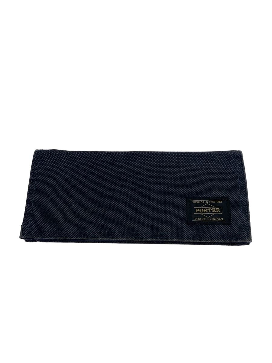 Clothing Accessories (Caps, Ties, Belts) - 【中古】PORTER◆長財布/キャンバス/NVY/無地/メンズ//【服飾雑貨他】