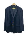 【中古】LAUREN RALPH LAUREN◆金ボタン/2Bテーラードジャケット/総裏/44/ウール/NVY/PO4900050105【メンズウェア】