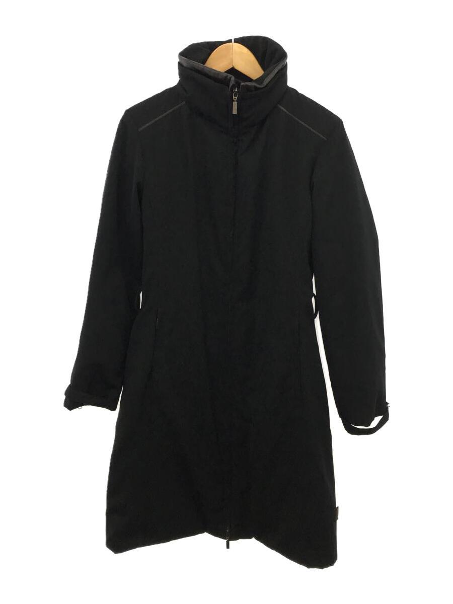 Rakuten - 【中古】MONCLER◆ロングダウンジャケット/1/ポリエステル/BLK/69832/ブラック/MARISSA/腰ひも欠品【レディースウェア】