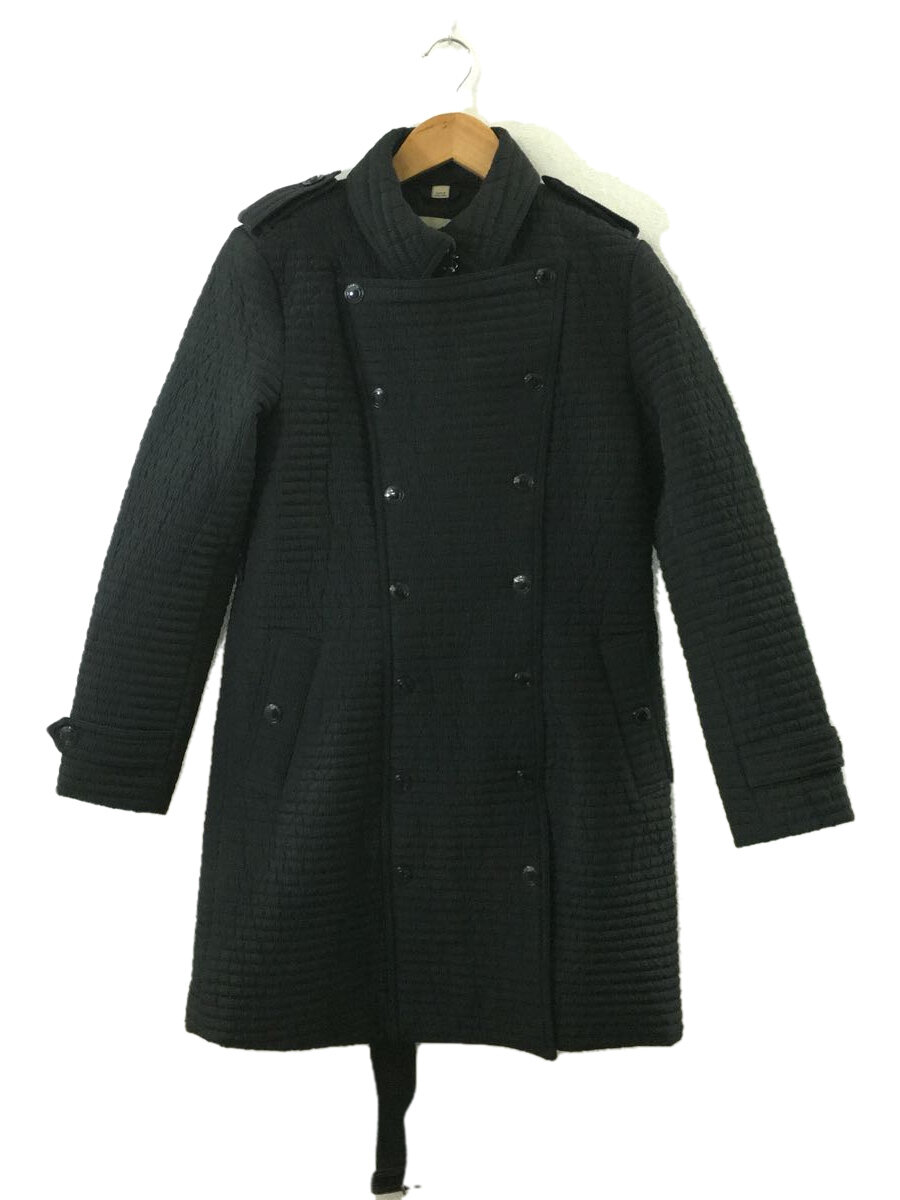 【中古】BURBERRY LONDON◆コート/38/レーヨン/ブラック【レディースウェア】