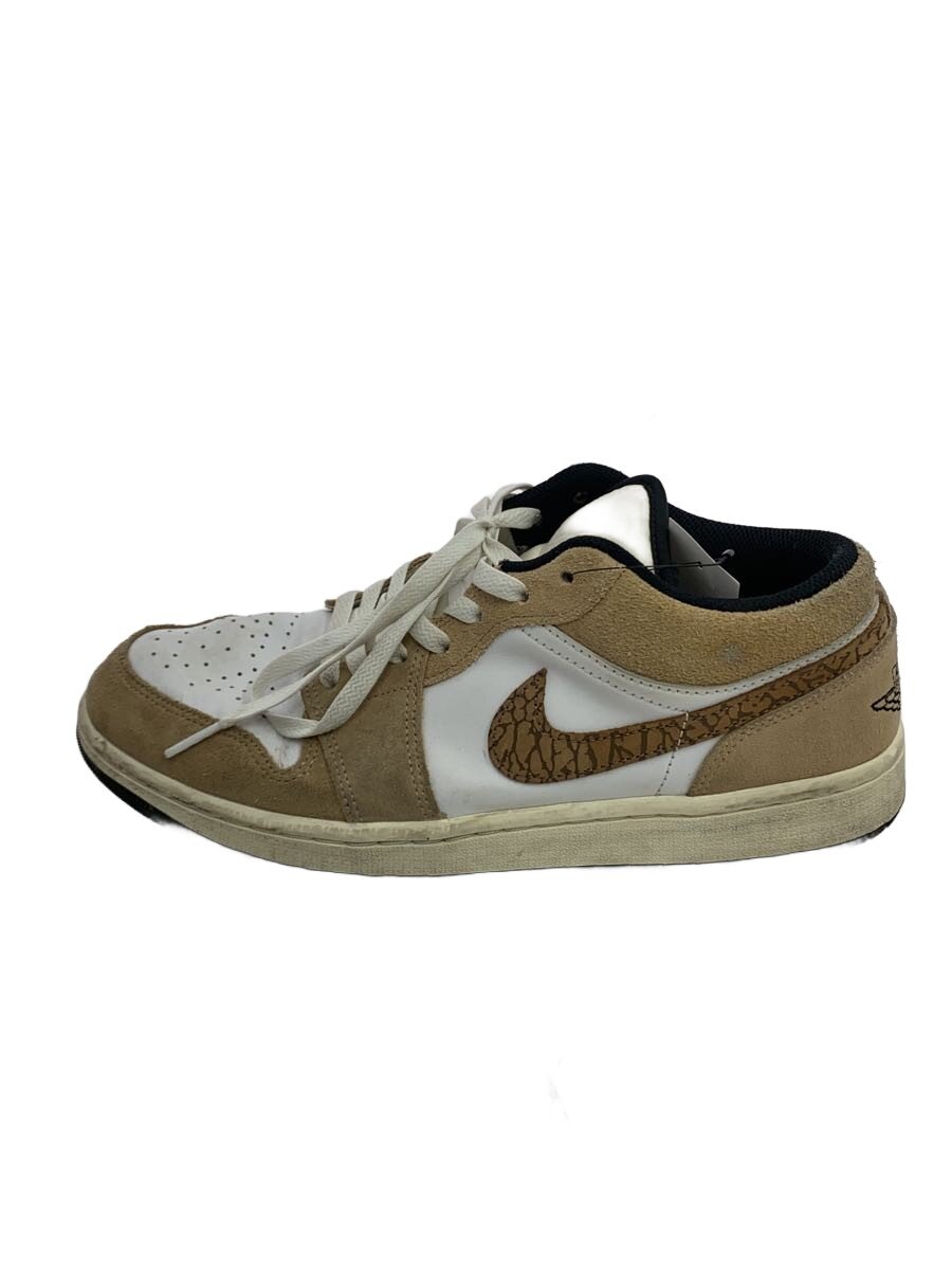 NIKE◆Nike Air Jordan 1 Low SE Brown Elephant/28cm/WHT/DZ4130-201
