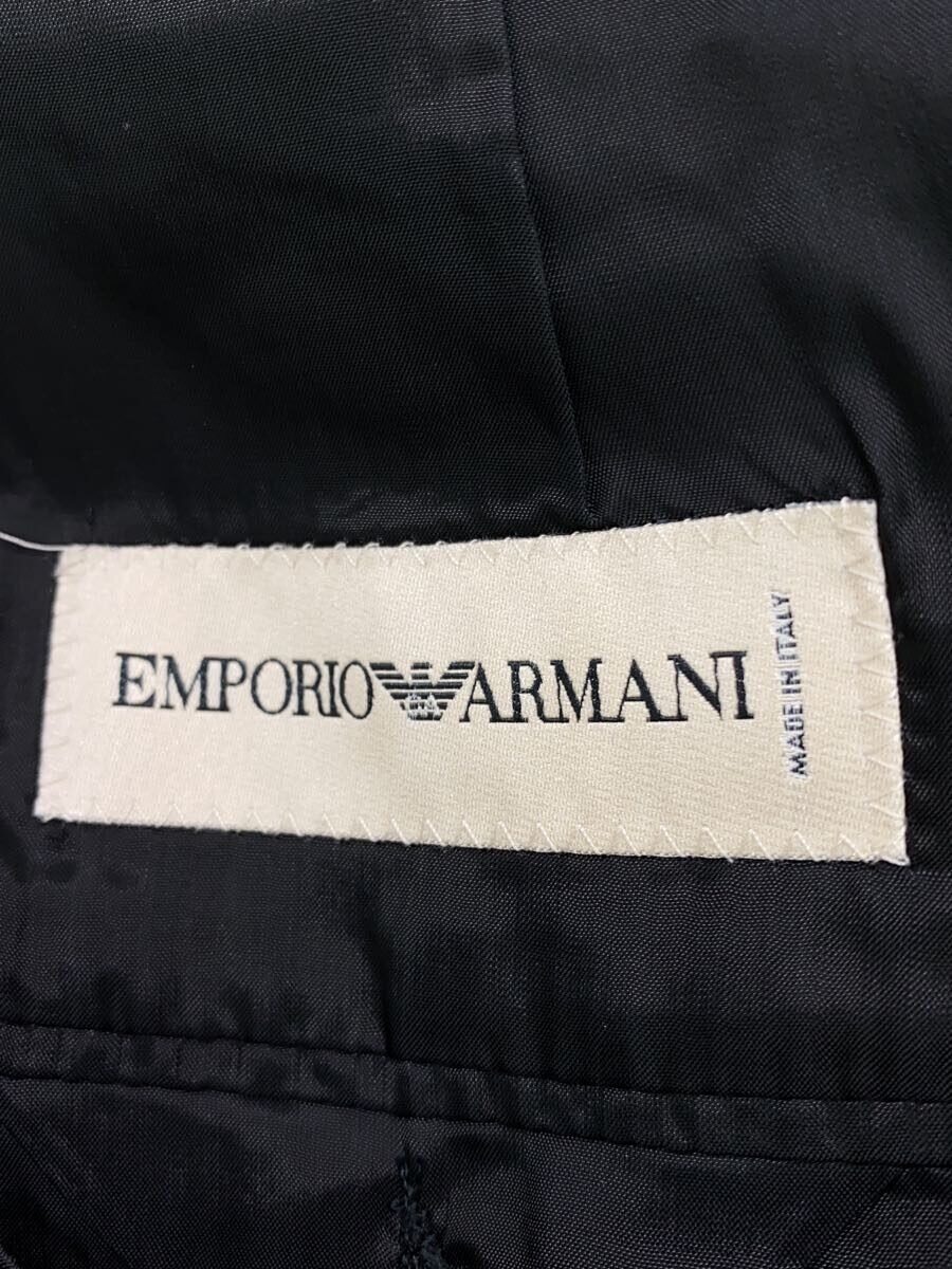 【中古】EMPORIO ARMANI◆スーツ/48/レーヨン/BLK/無地【メンズウェア】