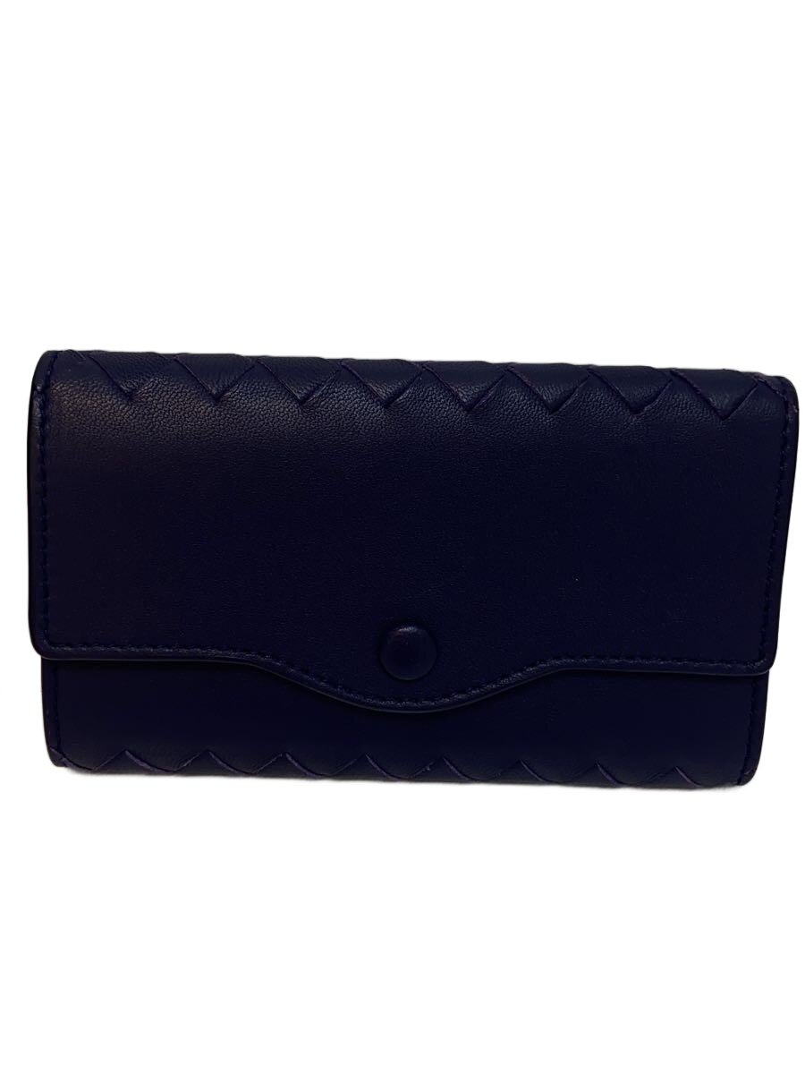 【中古】BOTTEGA VENETA◆キーケース/--/ブルー/無地/レディース//【服飾雑貨他】