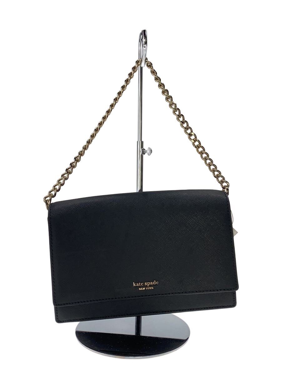 KATE SPADE - 【中古】kate spade new york◆ショルダーバッグ/レザー/BLK【バッグ】