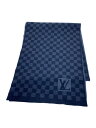 【中古】LOUIS VUITTON◆ダミエ/マフラー/ウール/メンズ【服飾雑貨他】