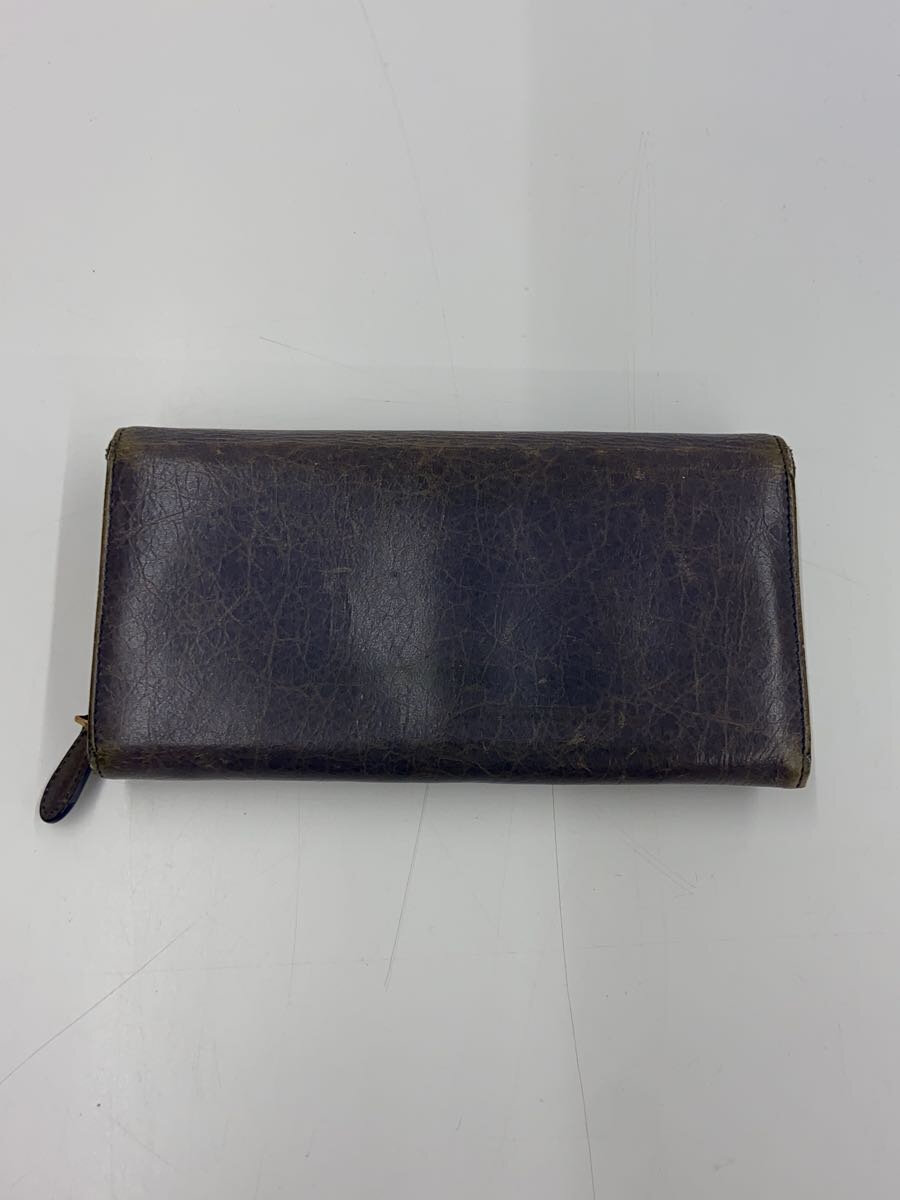 【中古】BALENCIAGA◆長財布/レザー/GRY/レディース/253054・4145・K・531053【服飾雑貨他】