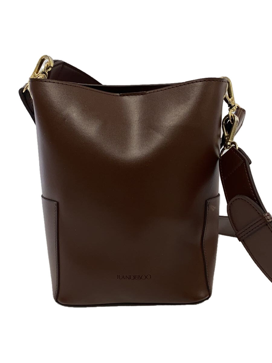 【中古】RANDEBOO◆Renewal petit bucket bag/2way/バケツ型/ショルダーバッグ/レザー/BRD【バッグ】