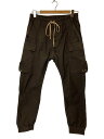 【中古】Rick Owens◆カーゴパンツ/36/コットン/GRY/RU19S2396-TE【メンズウェア】