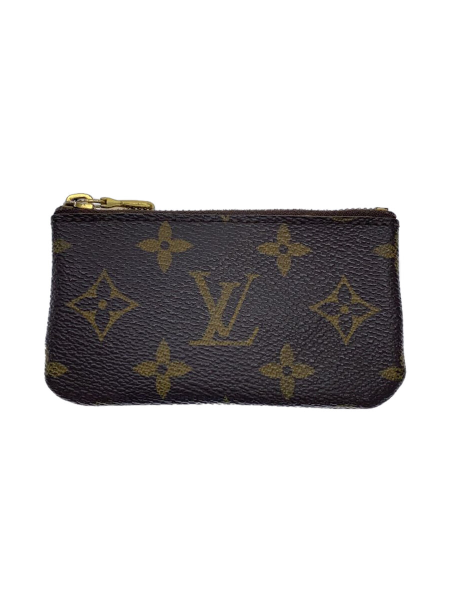 【中古】LOUIS VUITTON◆ポシェット・クレ_モノグラム・キャンバス_BRW/PVC/BRW/総柄/レディース【服飾雑貨他】(4)