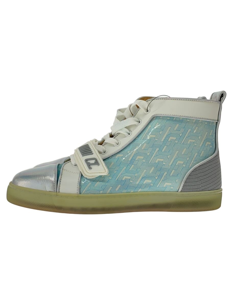 【中古】Christian Louboutin◆ハイカットスニーカー/41/ブルー//【シューズ】