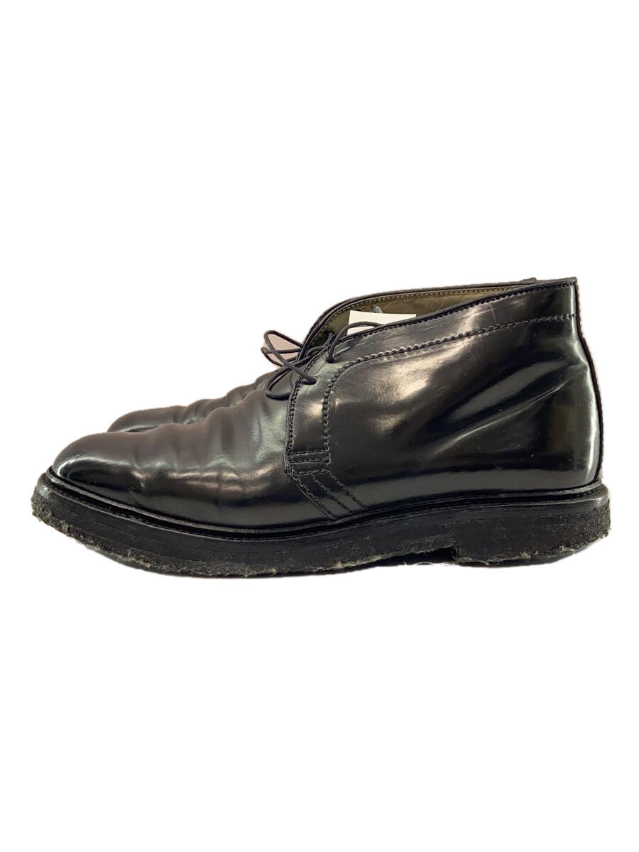 【中古】Alden◆ドレスシューズ/UK7.5/ブラック/レザー/コードバン/1342/チャッカブーツ【シューズ】