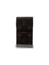 【中古】LOUIS VUITTON◆エテュイ・シガレット_モノグラム_BRW/--/BRW/メンズ【服飾雑貨他】