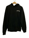 【中古】SUPPLIER◆Cross Zip Hoodie/パーカー/XL/コットン/BLK【メンズウェア】