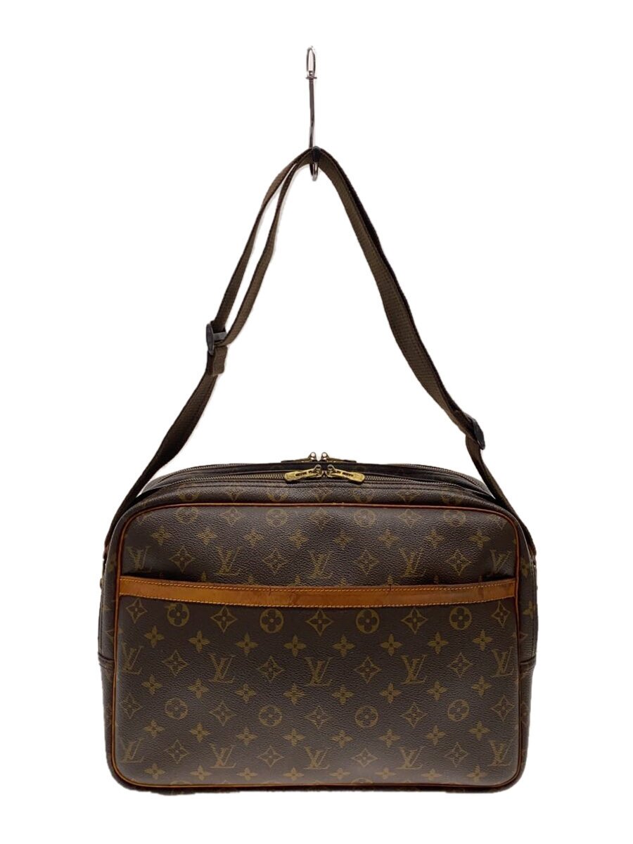 LOUIS VUITTON - 【中古】LOUIS VUITTON◆リポーターGM_モノグラム・キャンバス_BRW/PVC/ブラウン/M45252/状態考慮/【バッグ】