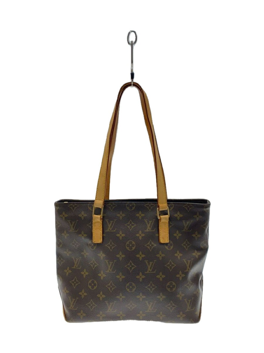 【中古】LOUIS VUITTON◆カバ・ピアノ_モノグラム・キャンバス_BRW/PVC/BRW【バッグ】