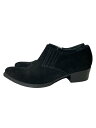 【中古】TA CA Si◆ドレスシューズ/UK8/BLK/スウェード【シューズ】(4)