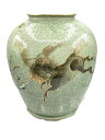 【中古】相馬焼◆壷・花瓶/GRN【インテリア小物・日用雑貨】