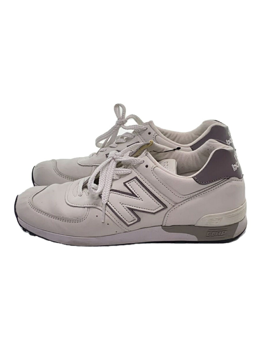 【中古】NEW BALANCE◆ローカットスニーカー/UK6.5/WHT/M576WWL【シューズ】