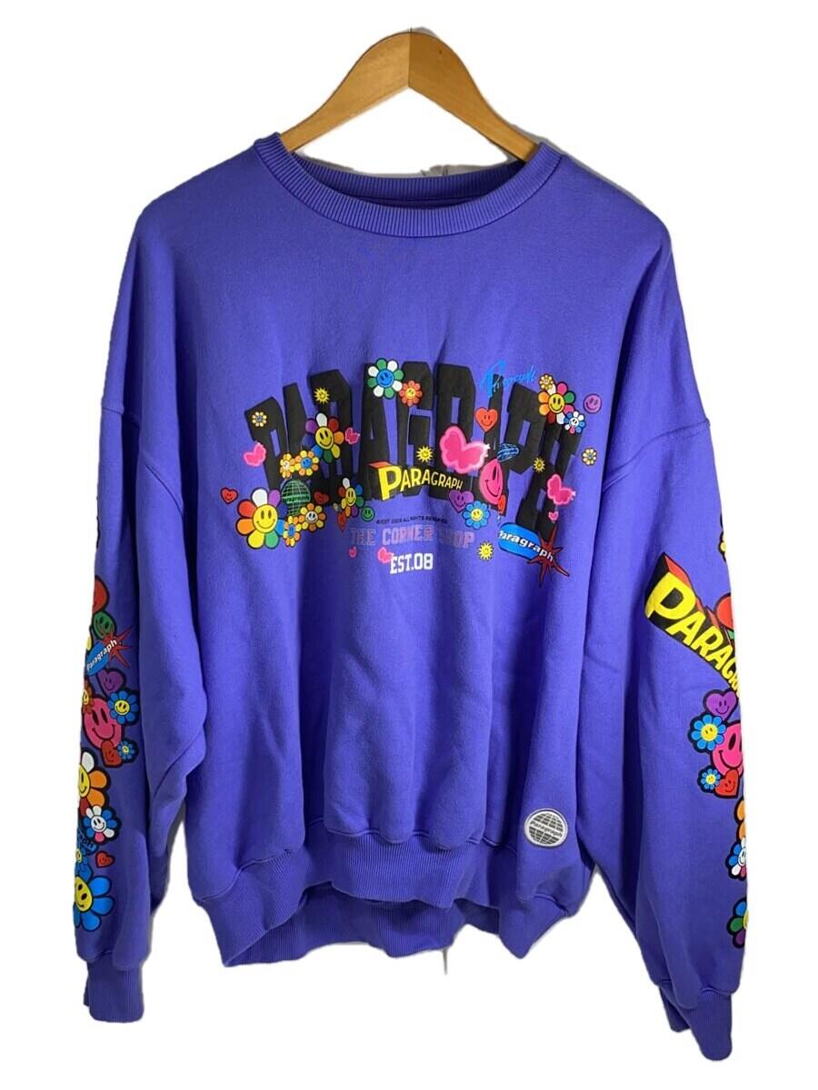 【中古】Paragraph◆スウェット/2/コットン/PUP/プリント【メンズウェア】