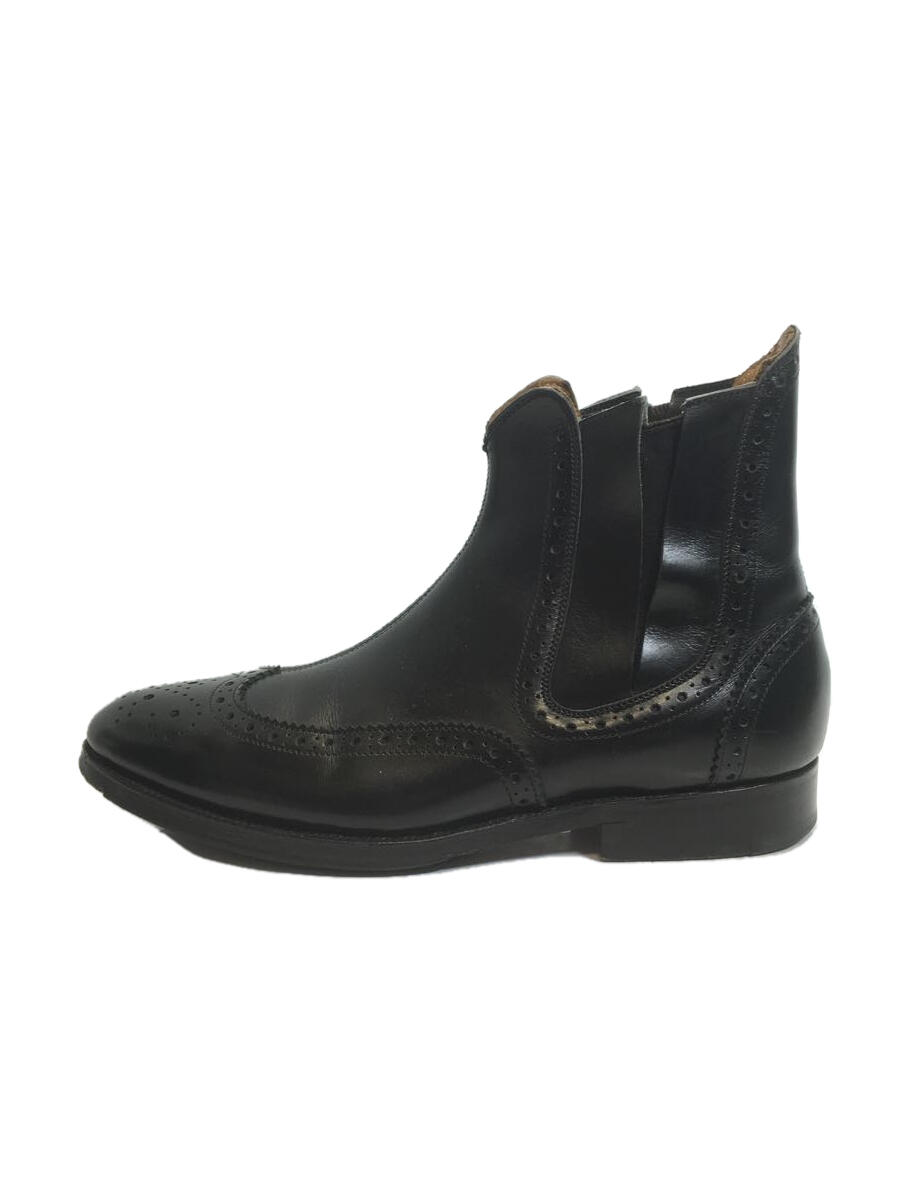 【中古】Tricker’s◆サイドゴアブーツ/UK6.5/BLK/レザー/868135【シューズ】